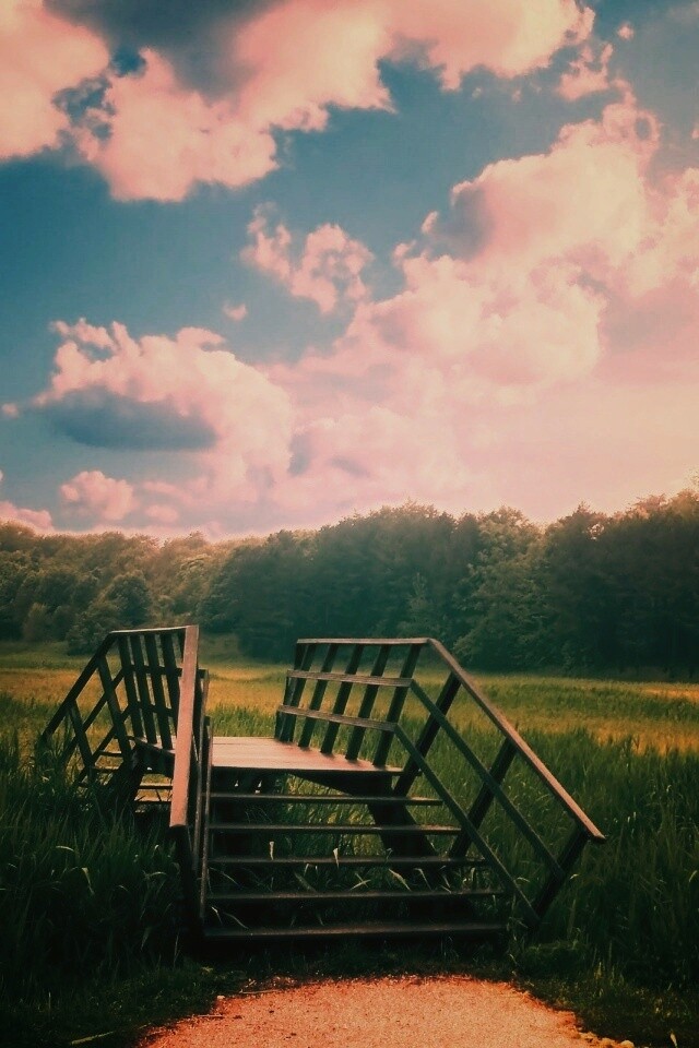 Мостик обои