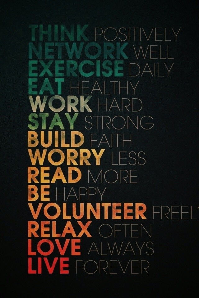 Think possitively обои