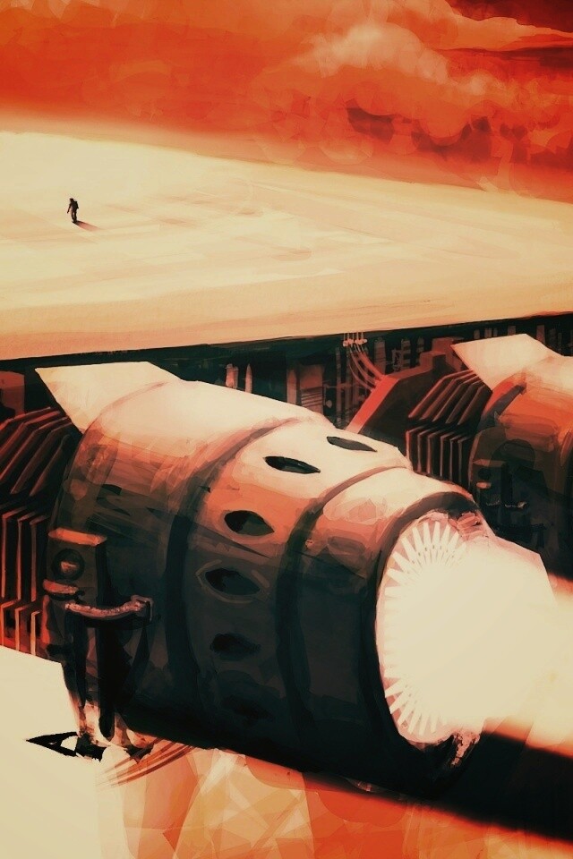 Разгон космического корабля обои