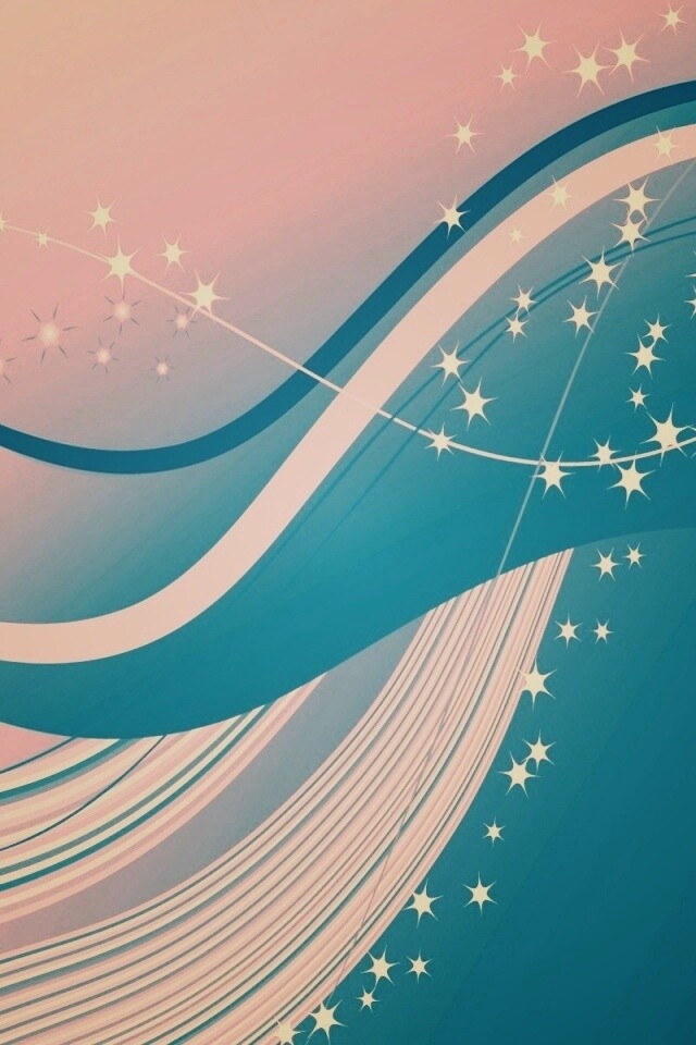 Голубые линие и белые блики обои