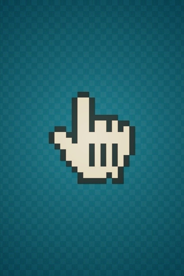 Курсор на синем фоне обои