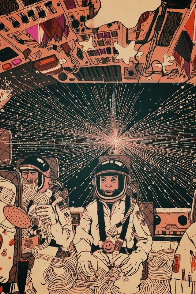 Упоротые космонавты обои