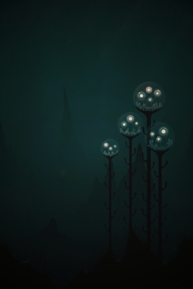 Мрачные горы обои