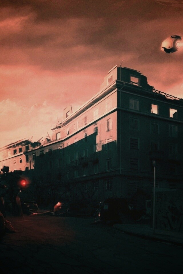 Инопланетяне в трущобах обои