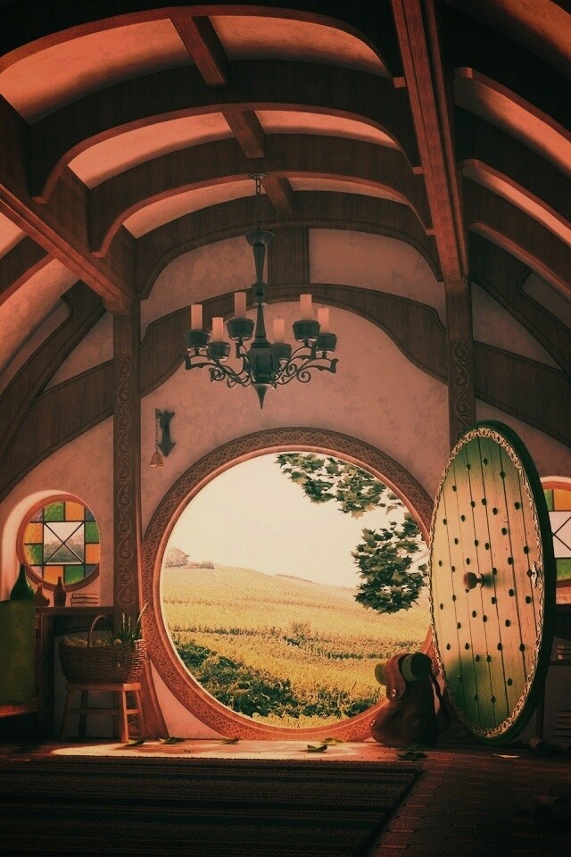 Дом хоббитов обои