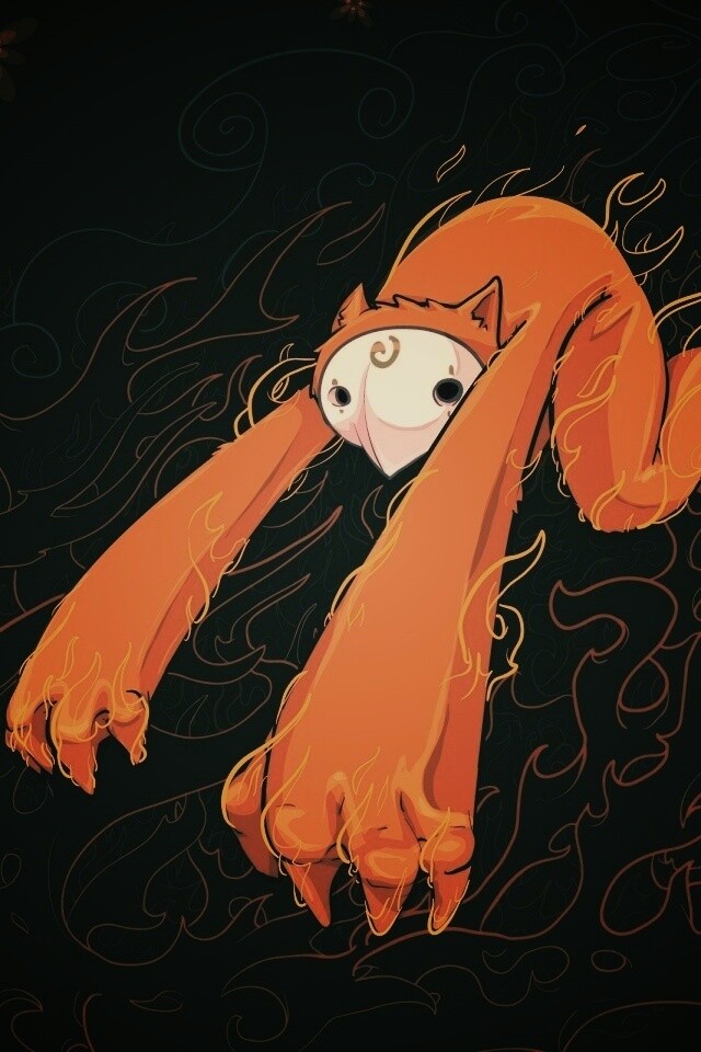 Огненный монстр обои