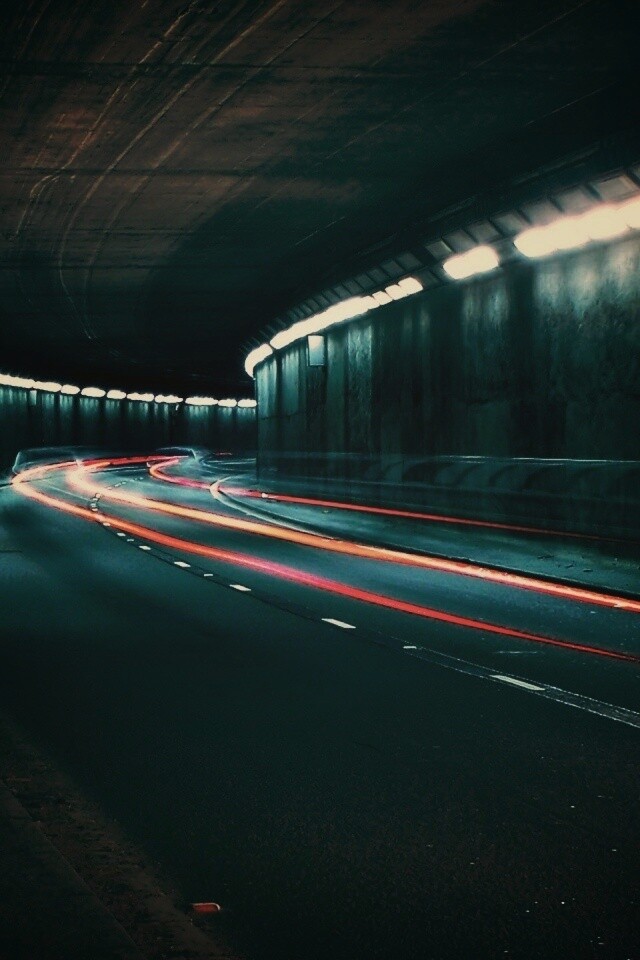 Огни в тоннеле обои