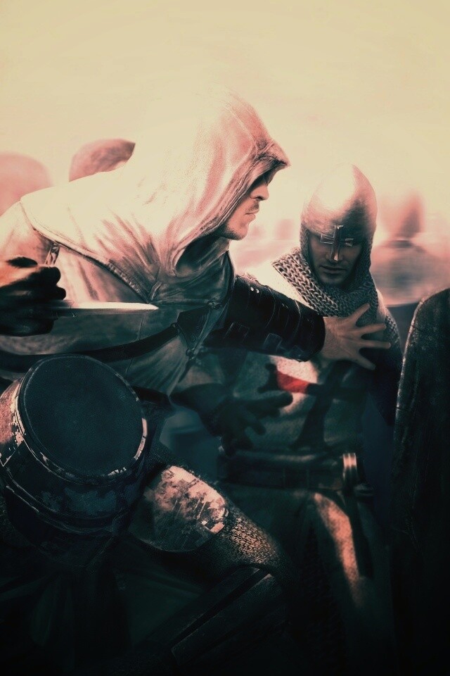 Ассасин убивает томплиера обои