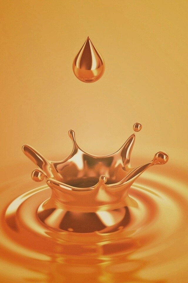 Золотая капля обои