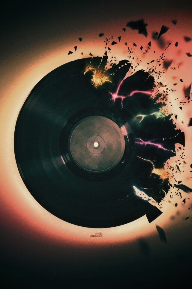 Разрывающийся винил обои