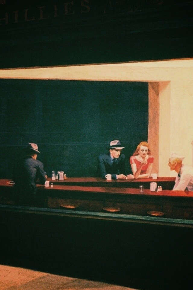 Ночное кафе обои