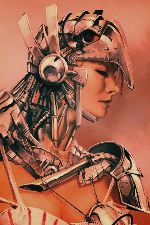 Девушка в силовой броне обои