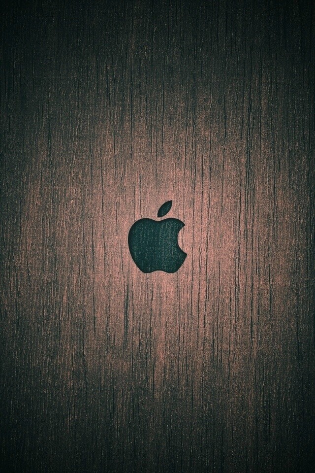 Логотип Apple на доске обои