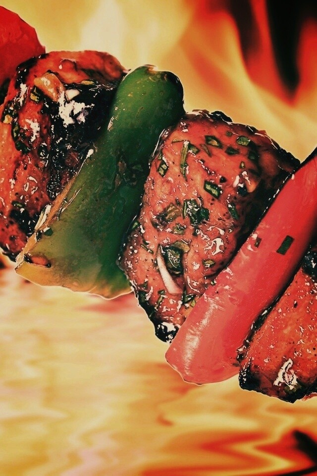 Сочный шашлычок обои