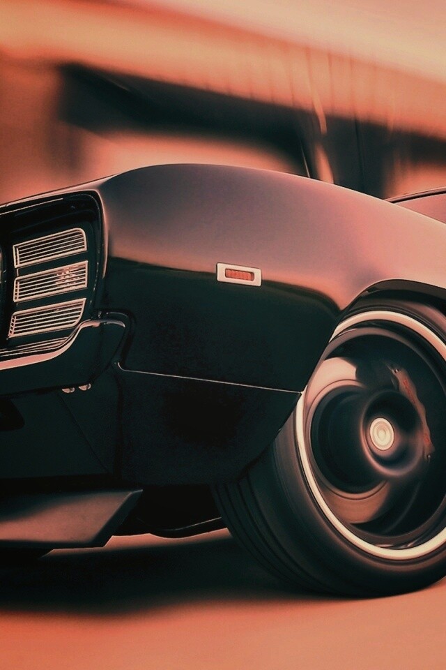 Мускул кар на повороте обои