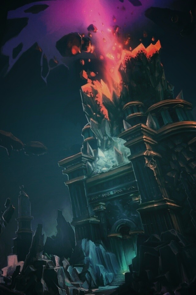 Вход в вулканический храм обои