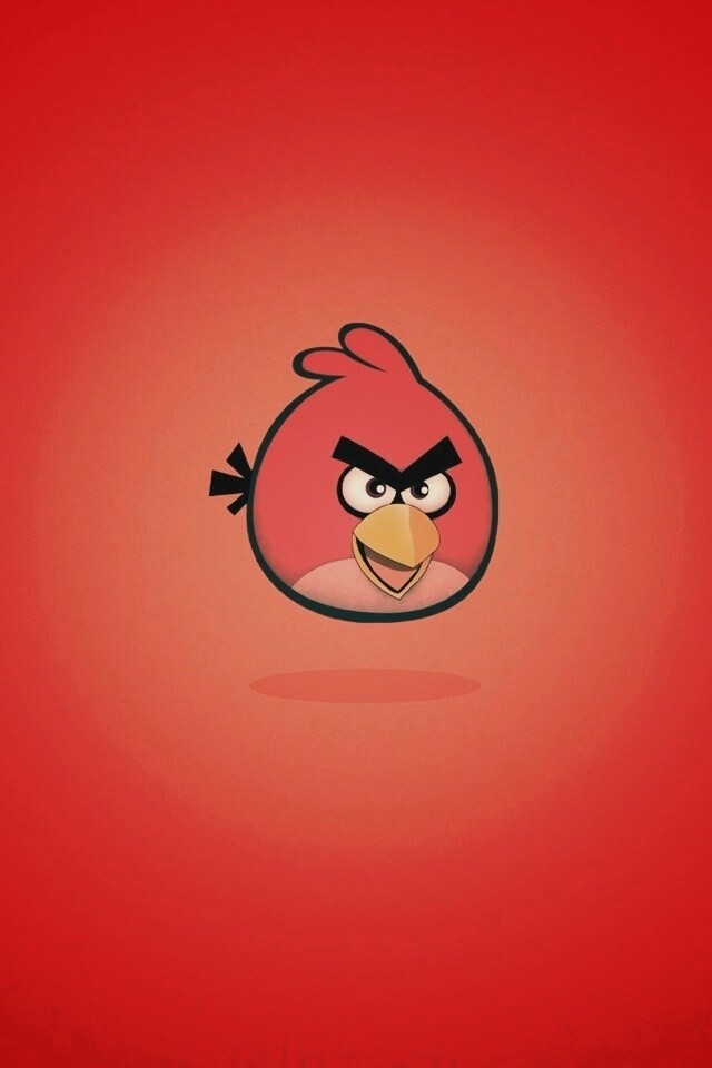 Красная птица из Angry Birds обои