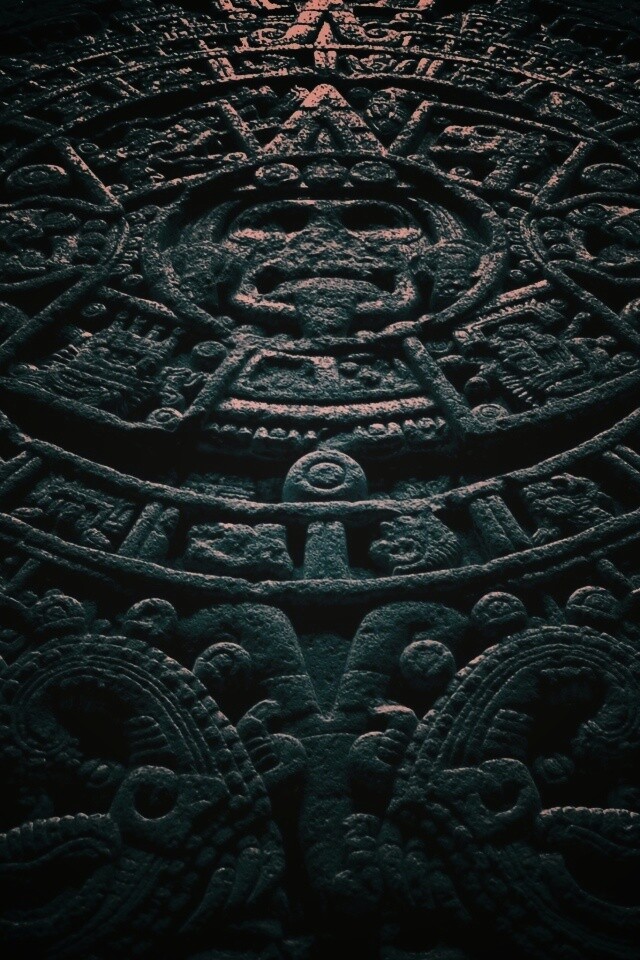 Индейские записи высеченные в камне обои