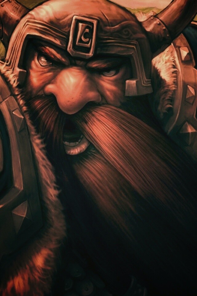 Гном убегающий от ночной эльфийки обои