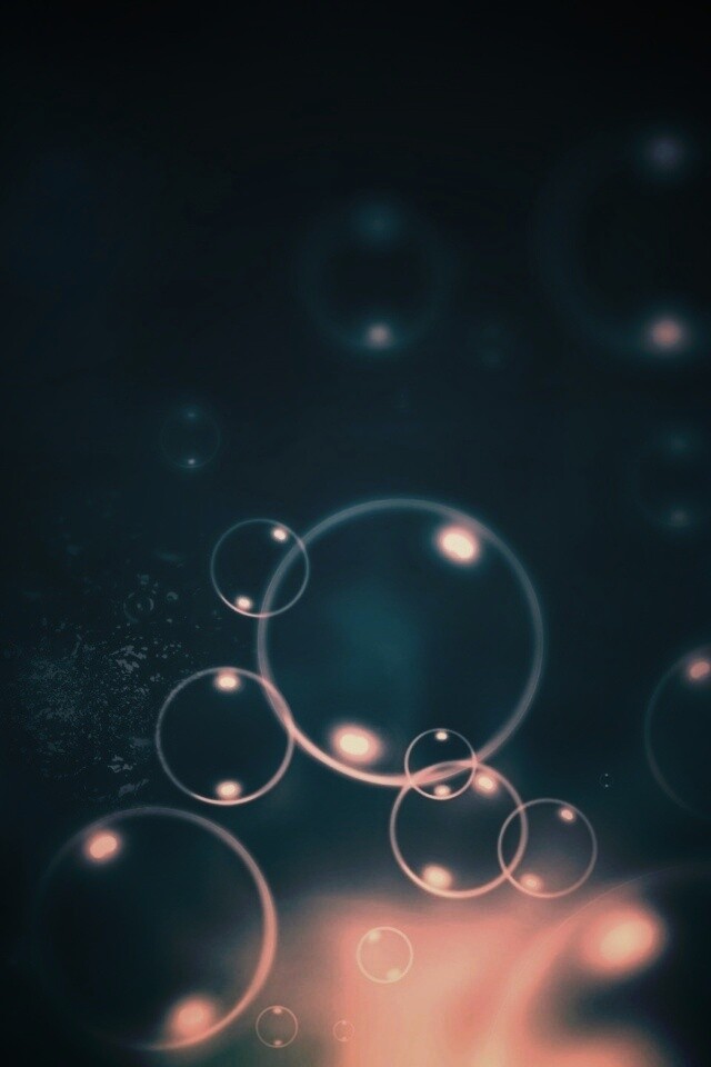 Пузыри в темной воде обои