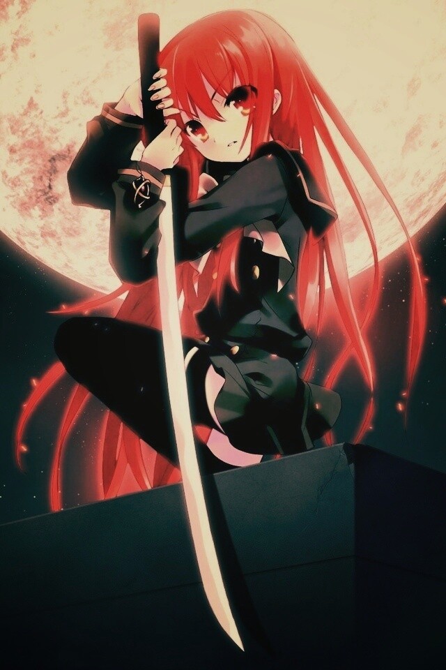 Девочка с катаной обои