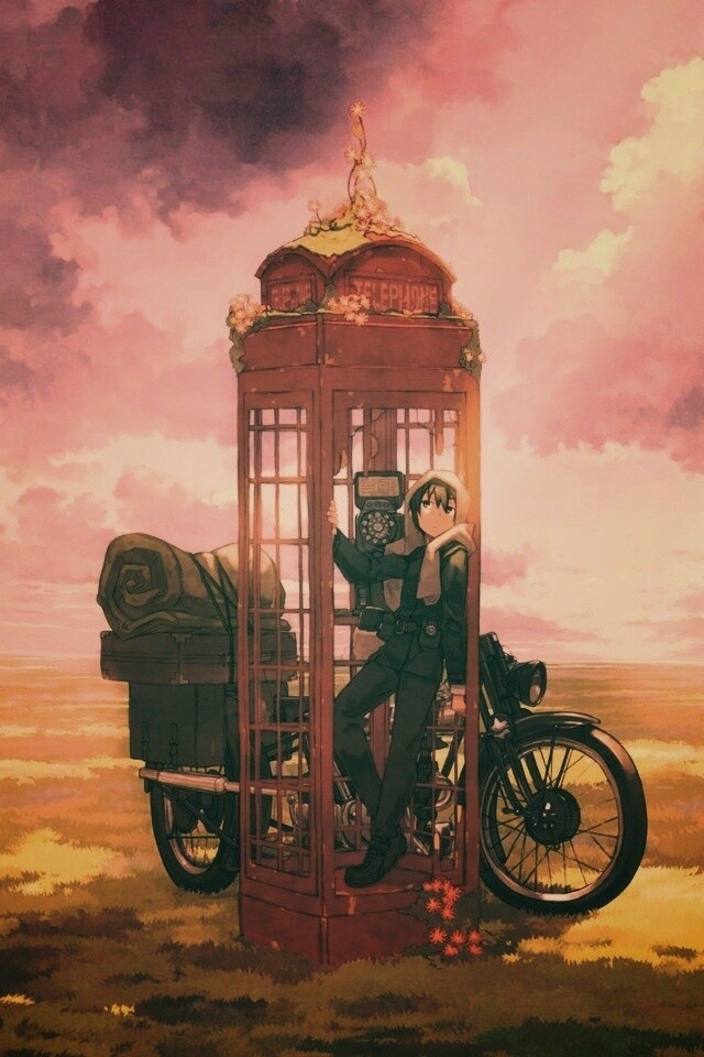 Парень в телефонной будке обои