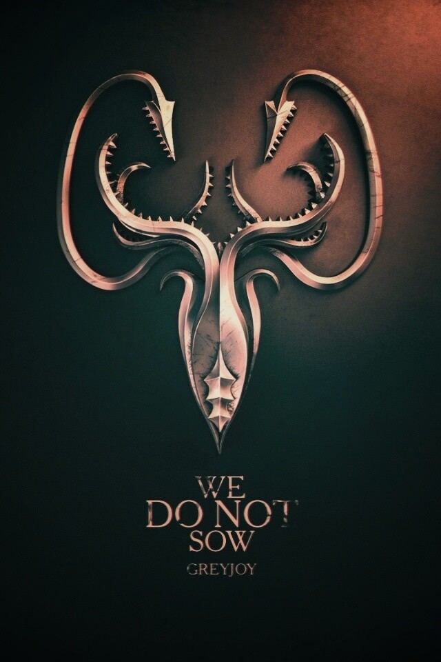 Металлический герб дома Грейджой обои