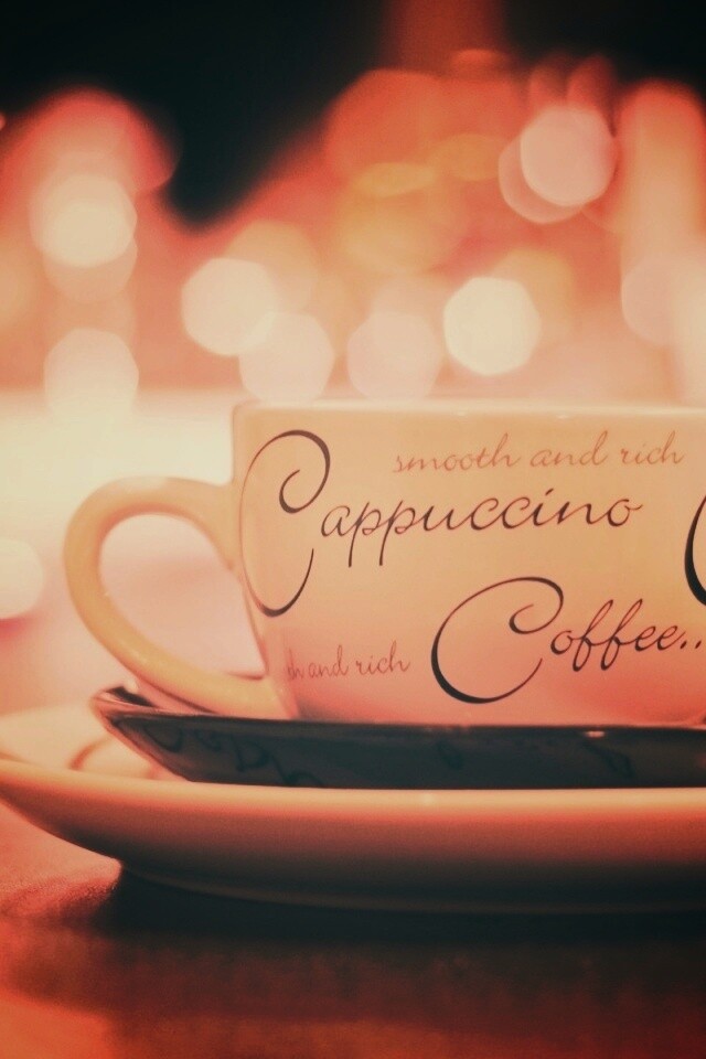 Чашечка капучино обои
