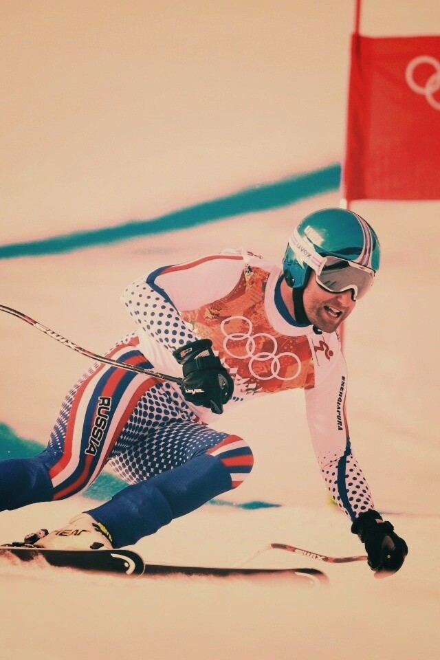 Лыжник на олимпиаде обои