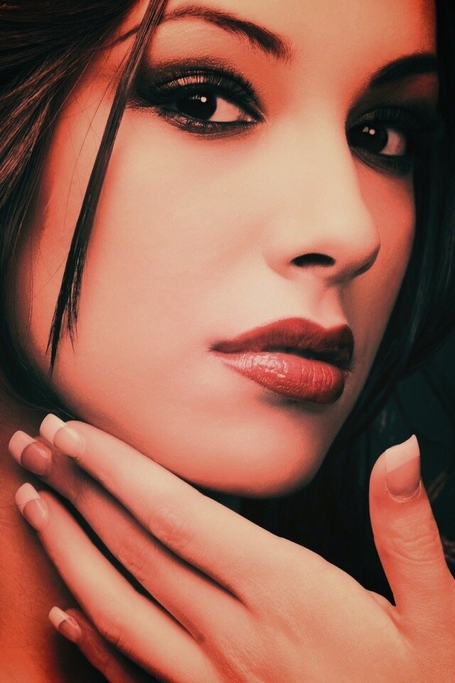 Красивое лицо обои