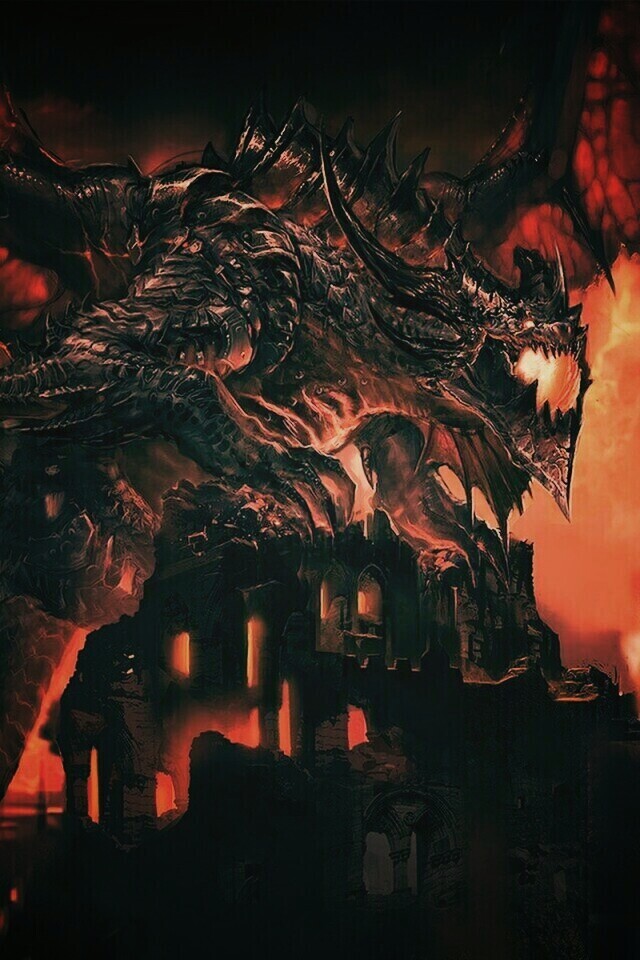 Огромный дракон обои