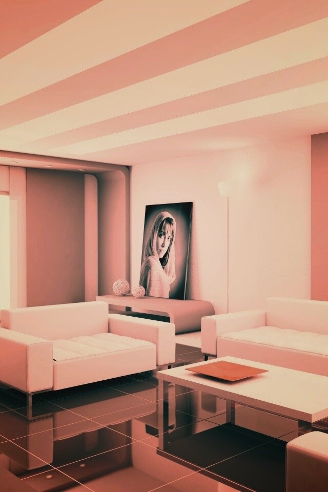 Белая гостинная обои