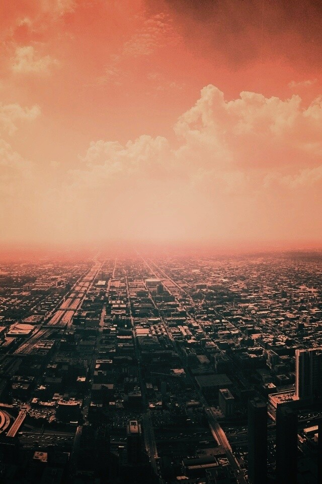 Город: вид сверху обои