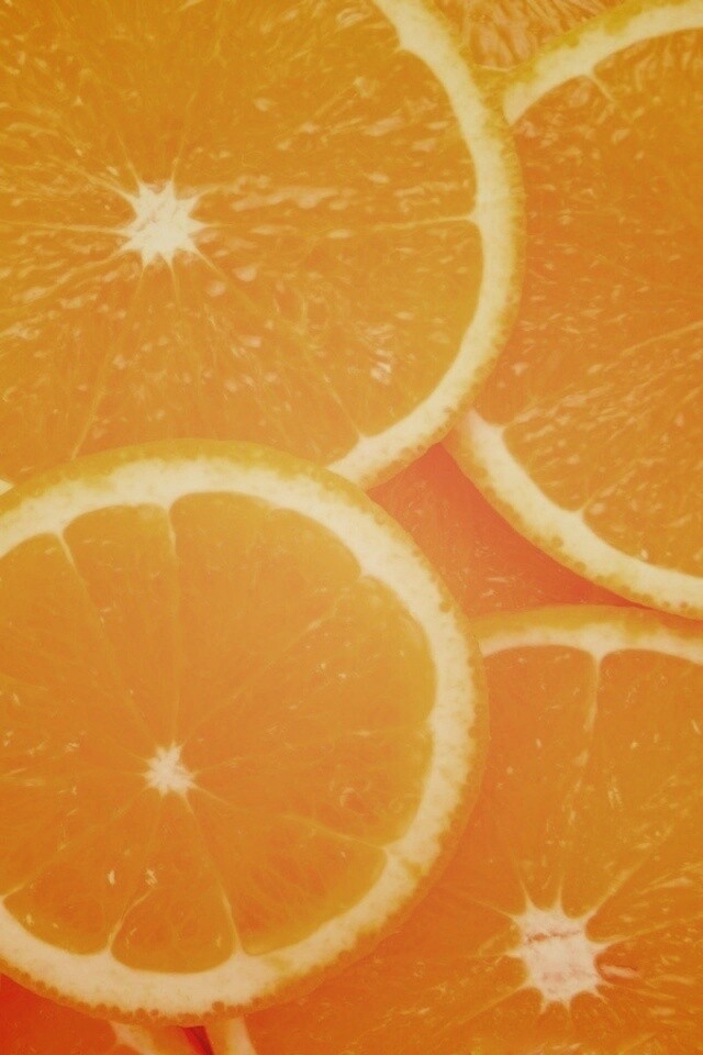 Апельсиновые дольки обои