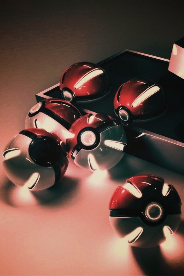 Коробка с покеболами обои