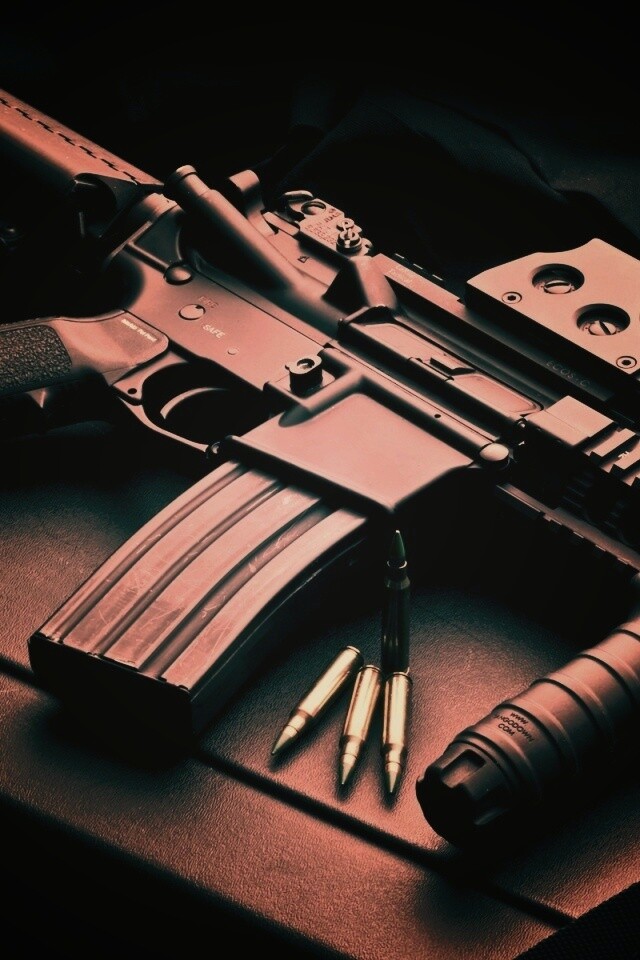 Черный автомат обои