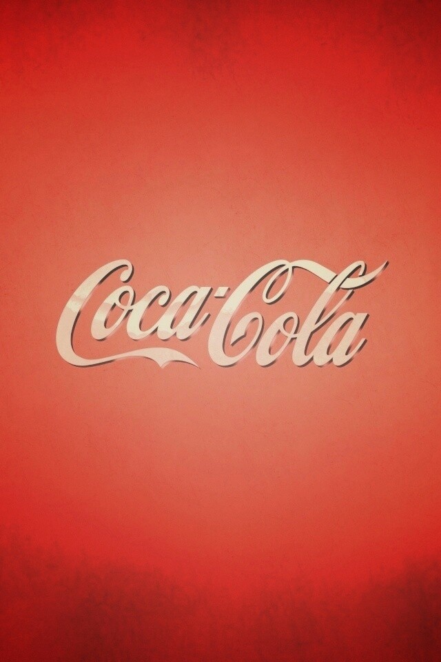 Красный логотип Coca-Cola обои