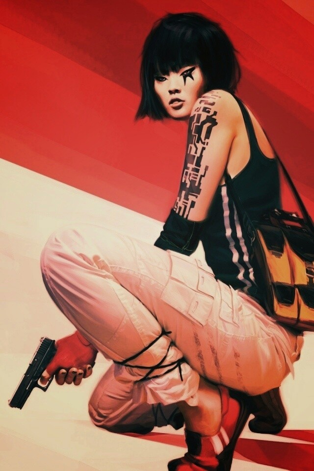 Фейт с пистолетом обои