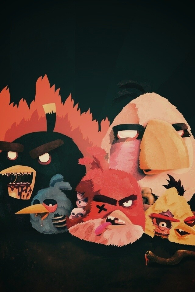 Angry Zombie Birds обои