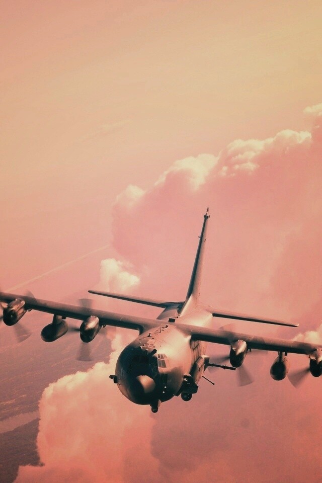 Самолет АС-130 обои