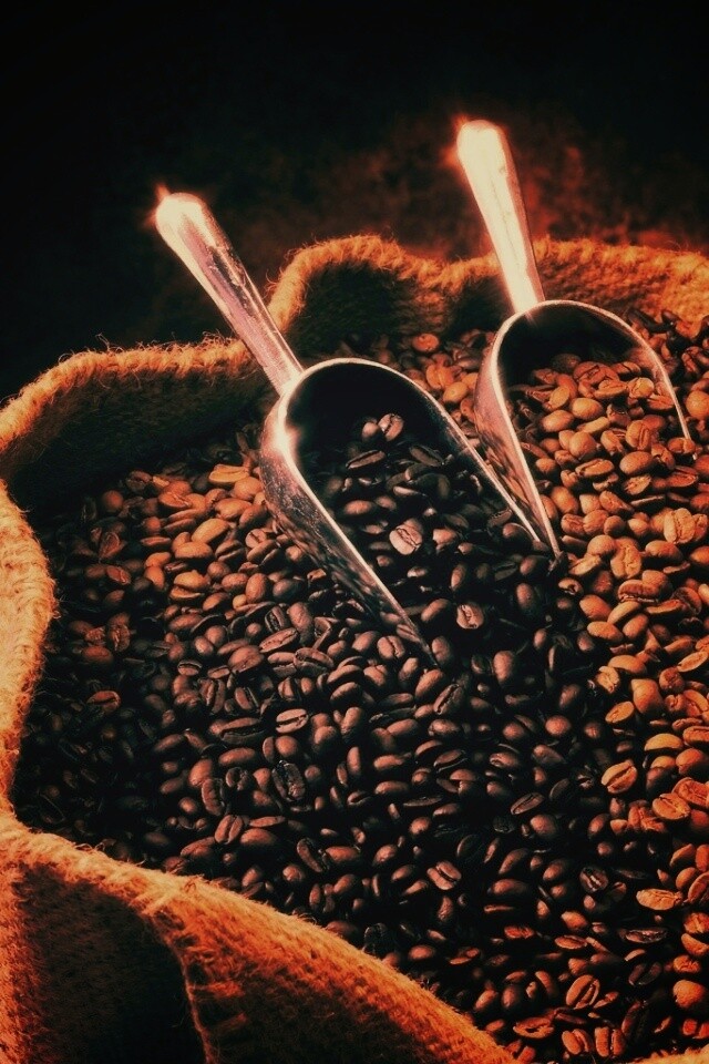 Мешок кофейных зерен обои