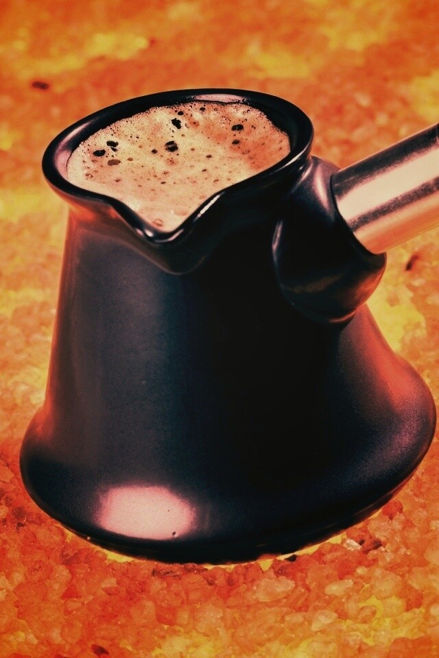 Кофе на углях обои