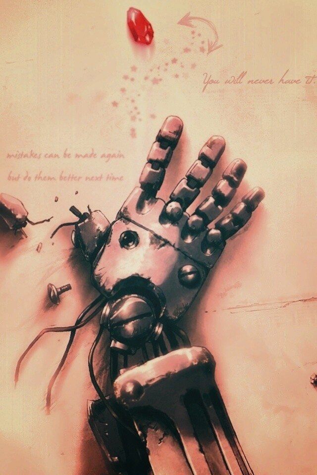 Автопротез из анимэ Стальной Алхимик обои