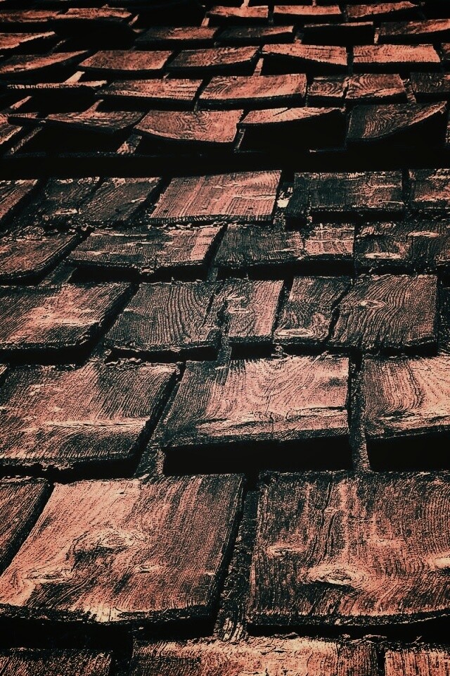 Деревянная крыша обои