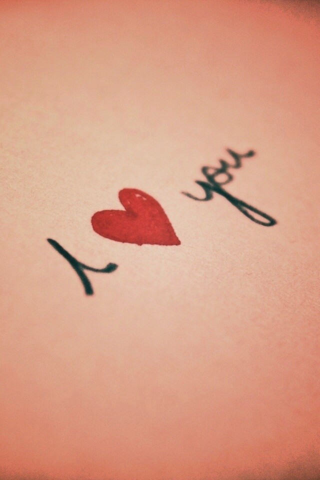 I love you обои