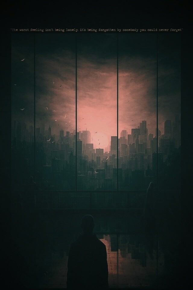 Человек в тени обои