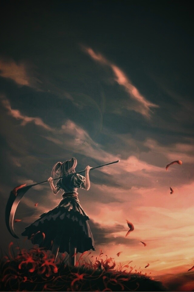 Девушка с косой обои