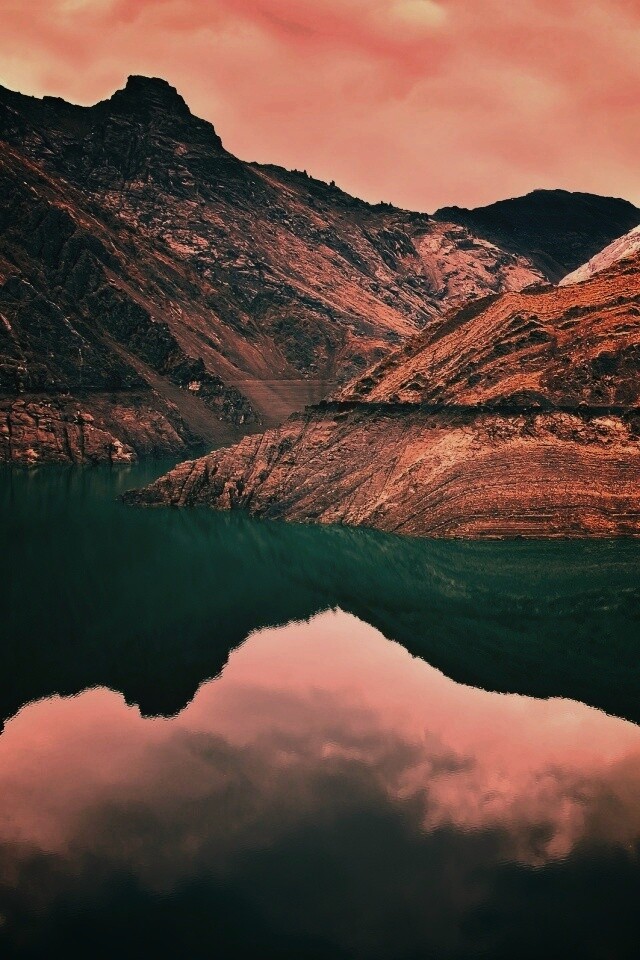 Горное озеро обои