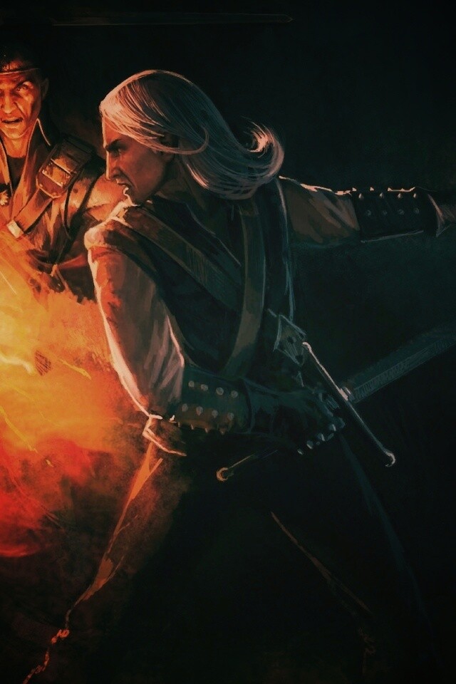 Геральт и Беренгар против Азара обои