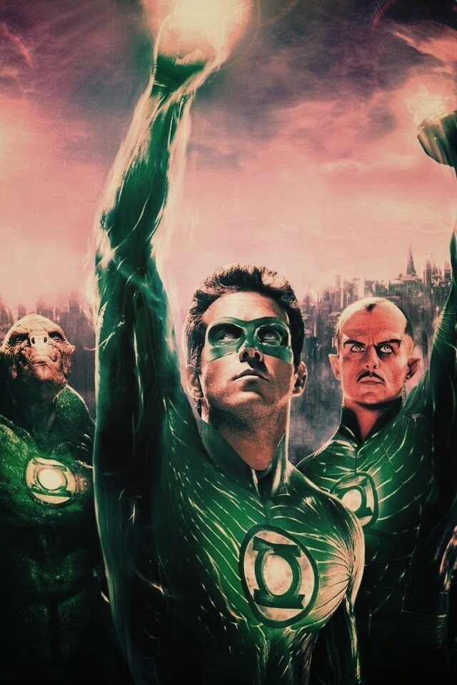 Зеленый фонарь обои